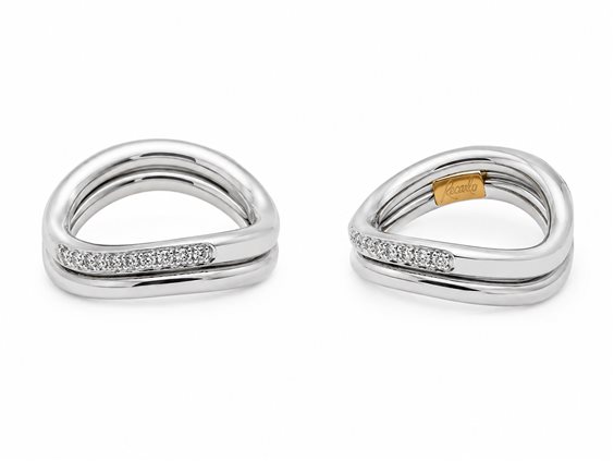Anello Recarlo Donna in Oro Diamante 0.11 Ct ZF 118/B - ZF 118/B